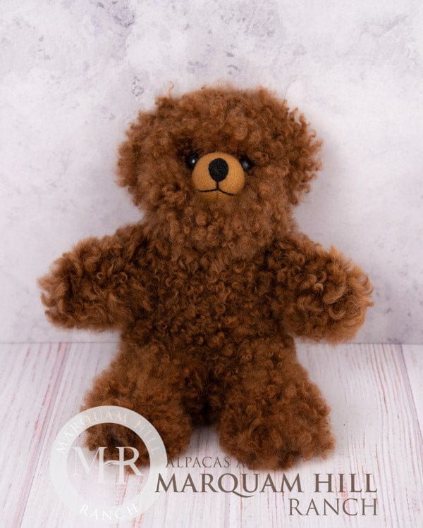 MHR 11 Alpaca Teddy Bear-Brown : Medium - Alpacas at Marquam Hill Ranch