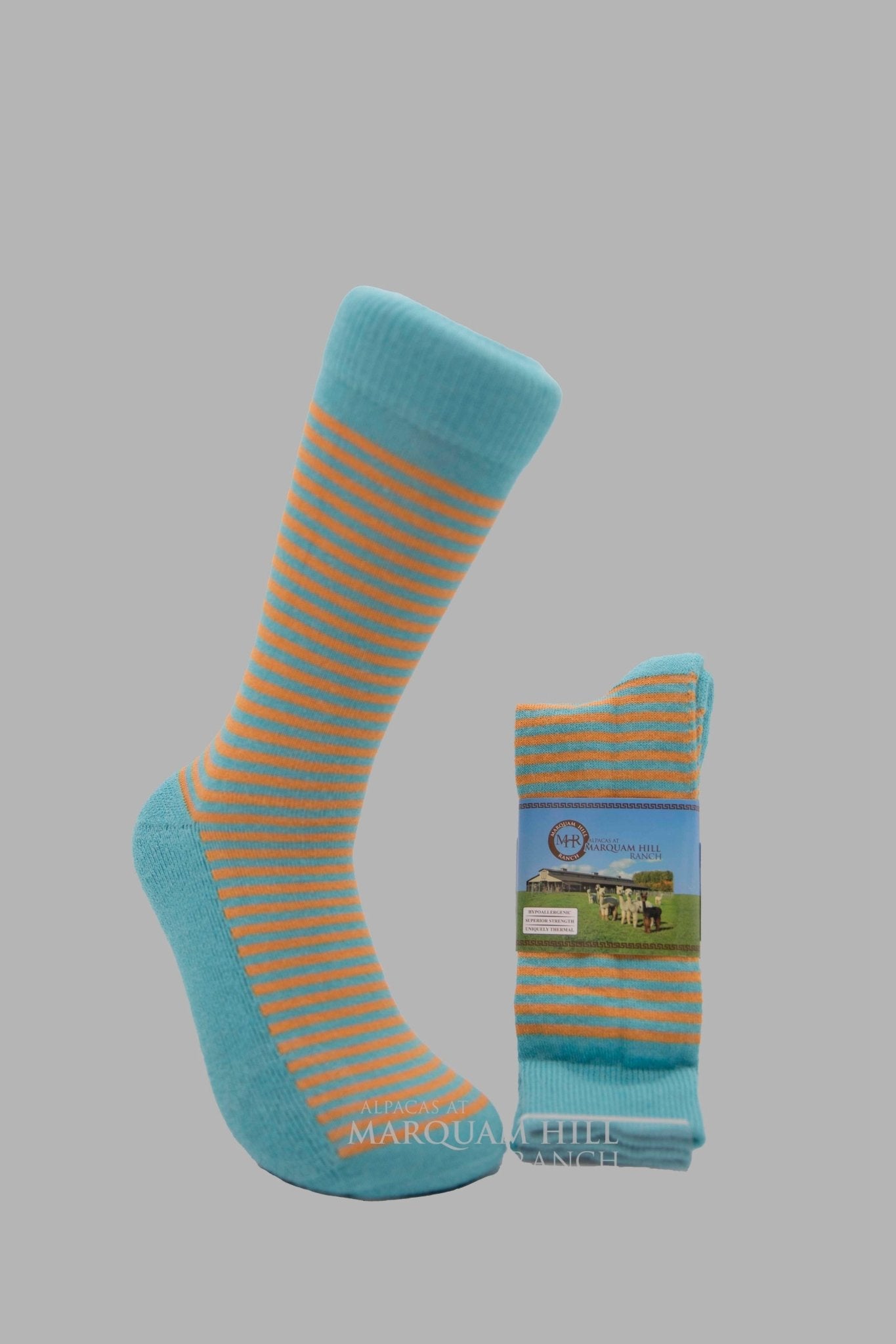 MHR 70% Superfine Alpaca Sock Summer-3/4 Crew - Alpacas at Marquam Hill Ranch LLC