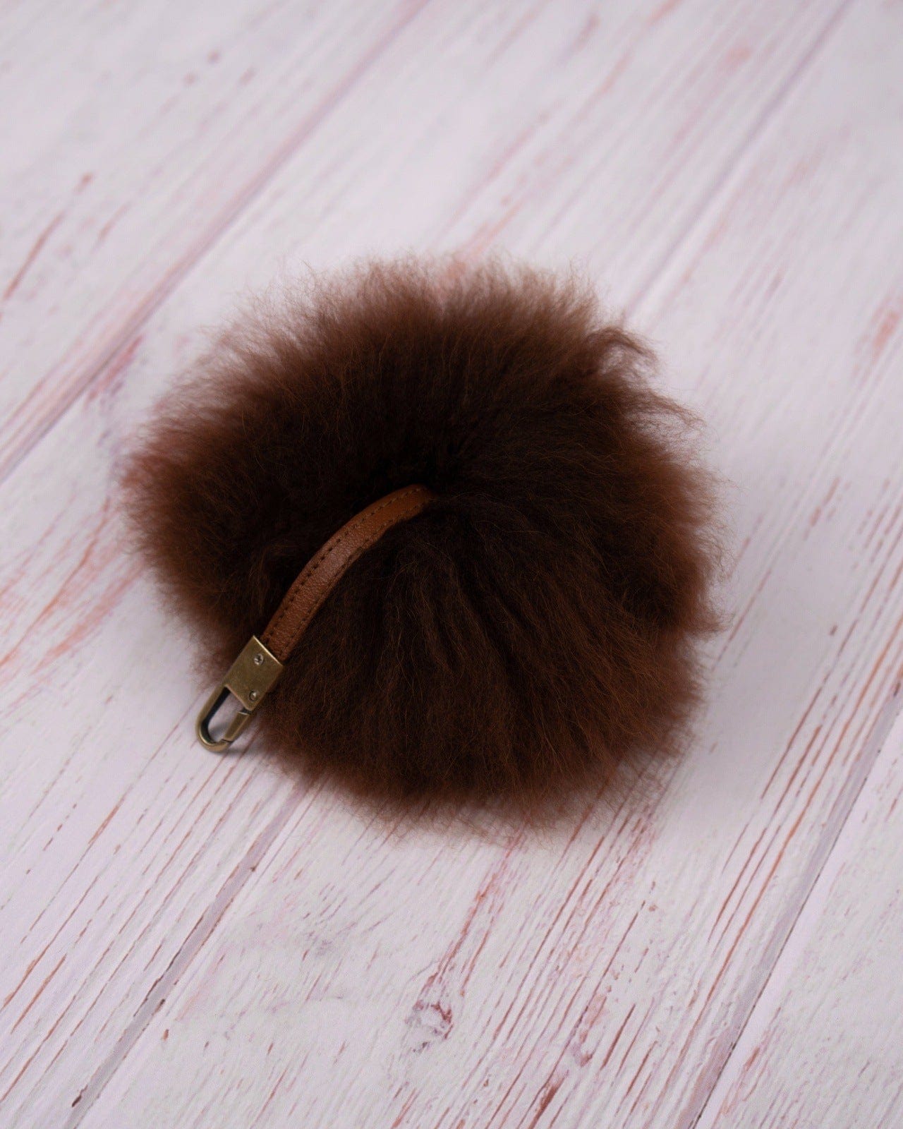 MHR Alpaca Key Chain - Brown - Alpacas at Marquam Hill Ranch