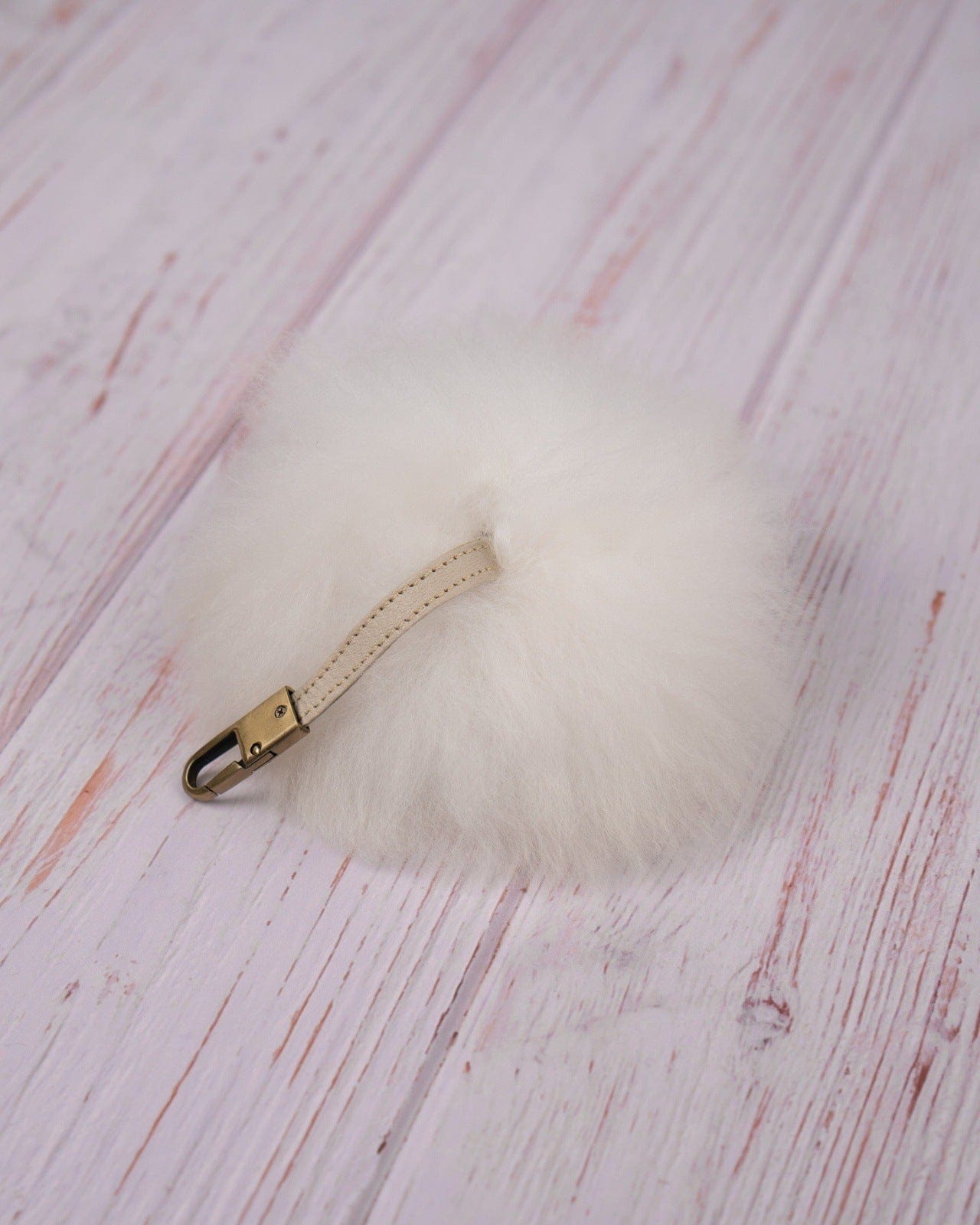 MHR Alpaca Key Chain - White - Alpacas at Marquam Hill Ranch