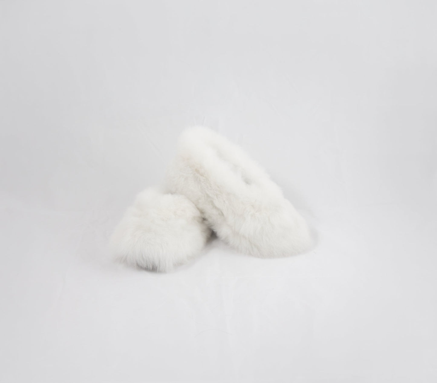 MHR Alpaca Slippers-White - Alpacas at Marquam Hill Ranch