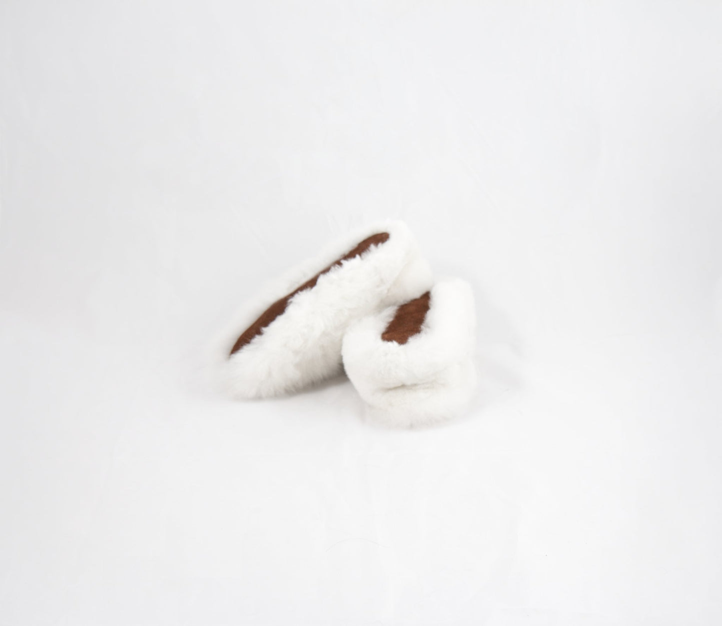 MHR Alpaca Slippers-White - Alpacas at Marquam Hill Ranch