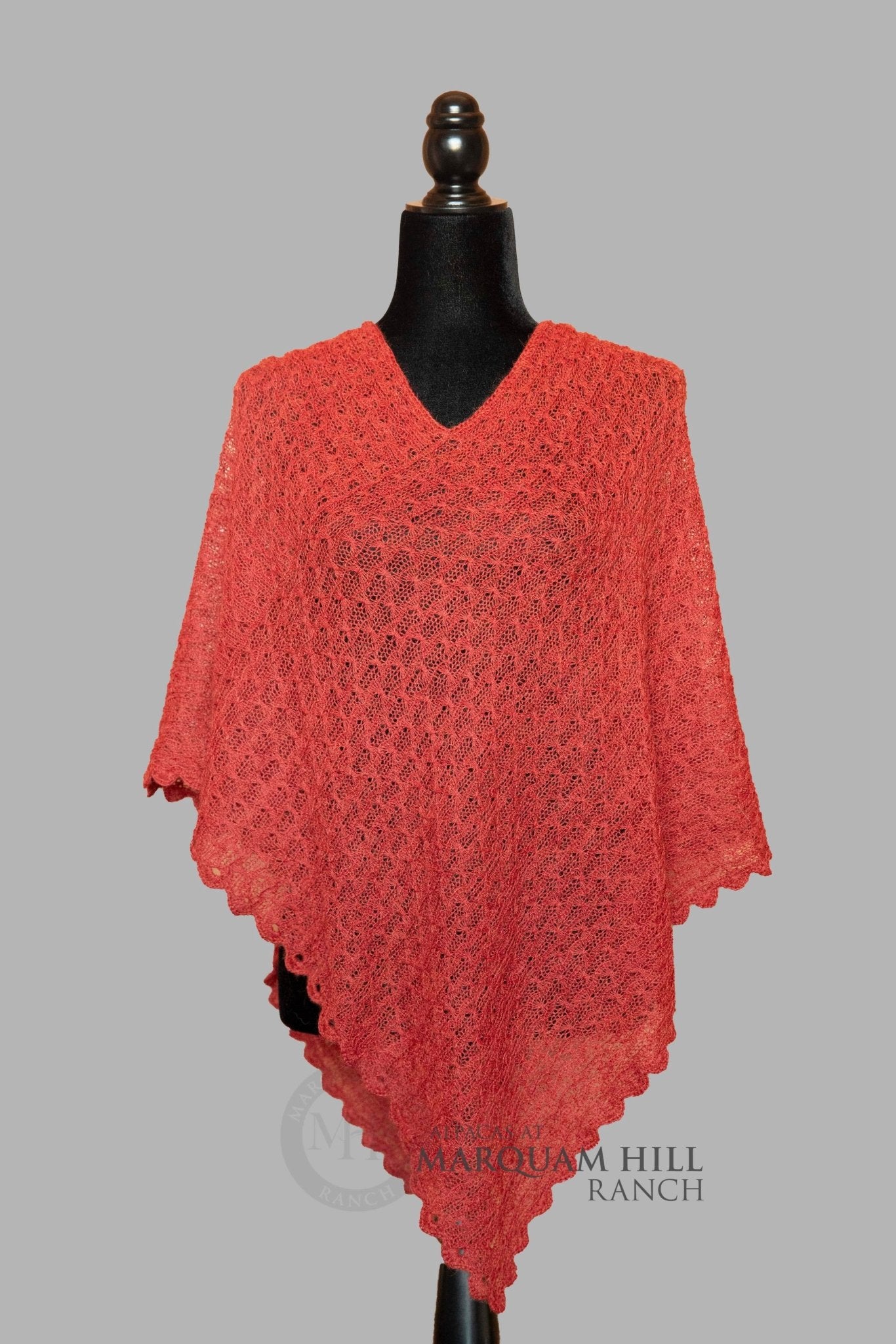 MHR Artisan Baby Alpaca Poncho 21B06 - Alpacas at Marquam Hill Ranch LLC