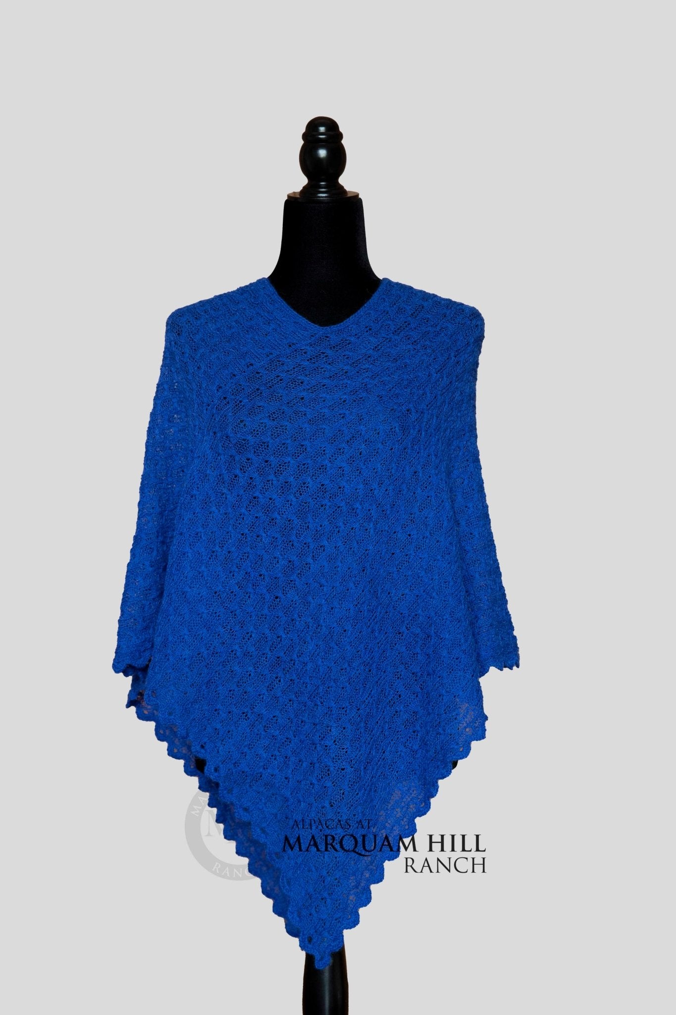 MHR Artisan Baby Alpaca Poncho 21B07 - Alpacas at Marquam Hill Ranch LLC