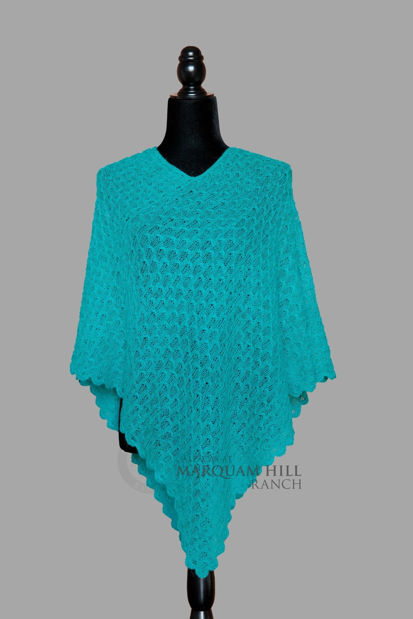 MHR Artisan Baby Alpaca Poncho 21B08 - Alpacas at Marquam Hill Ranch LLC