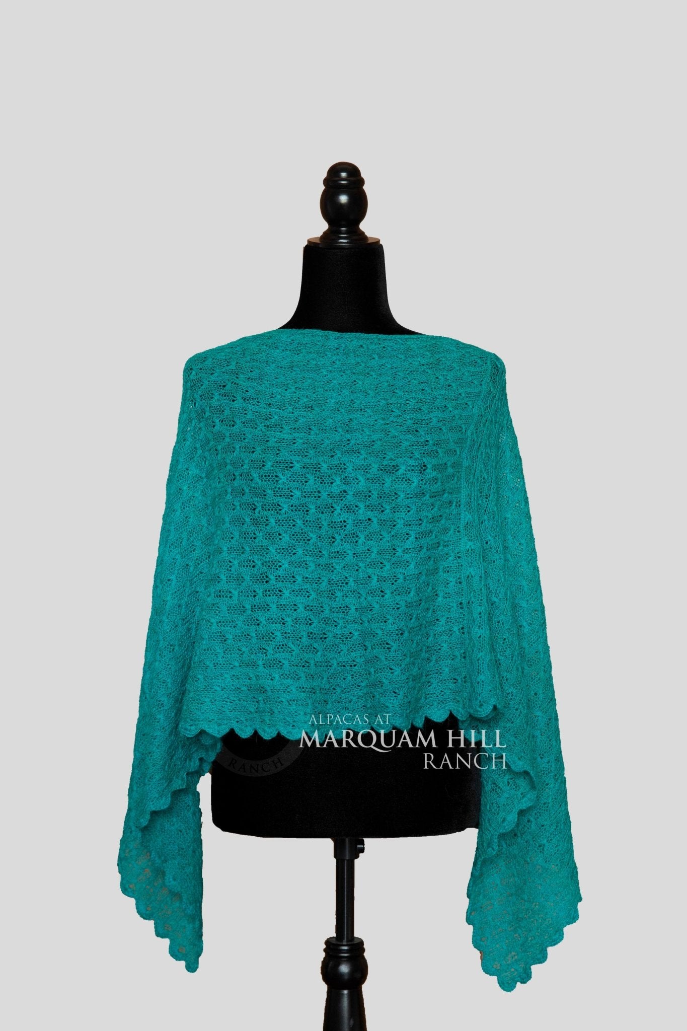 MHR Artisan Baby Alpaca Poncho 21B08 - Alpacas at Marquam Hill Ranch LLC