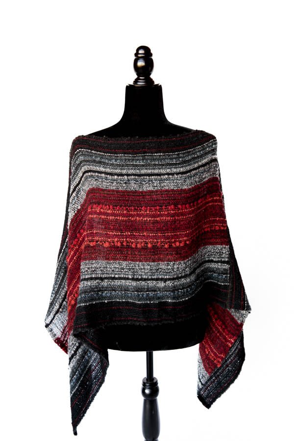 MHR Artisan Baby Alpaca Poncho 21B35 - Alpacas at Marquam Hill Ranch