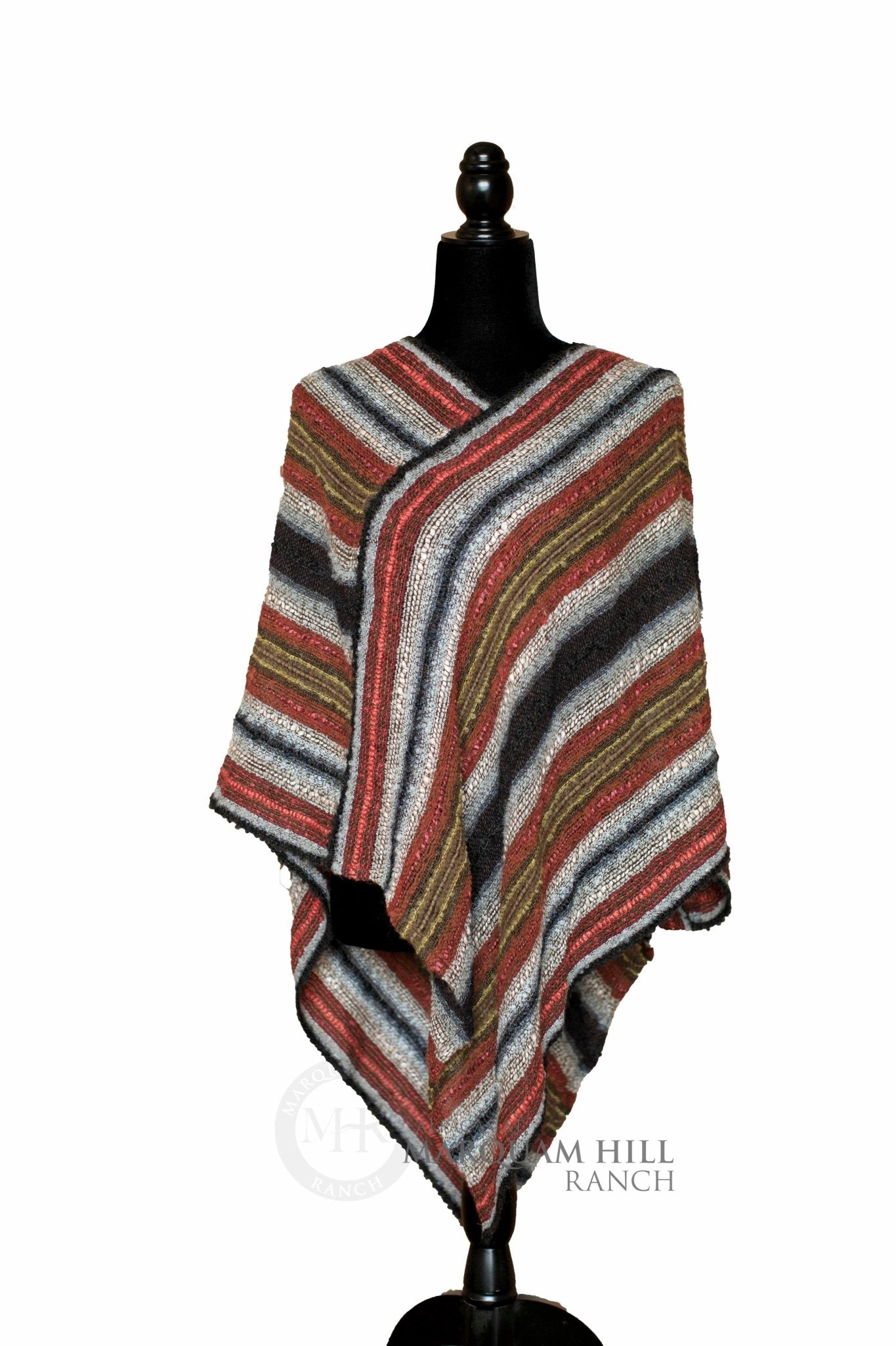 MHR Artisan Baby Alpaca Poncho-22A56 - Alpacas at Marquam Hill Ranch