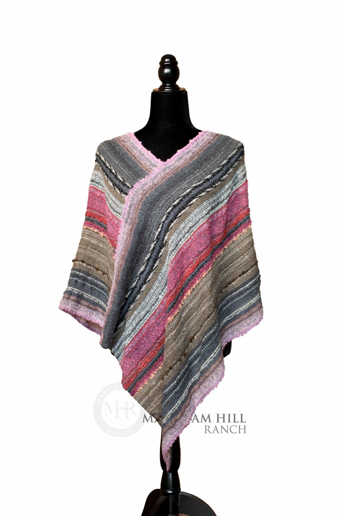 MHR Artisan Baby Alpaca Poncho - 22A58 - Alpacas at Marquam Hill Ranch
