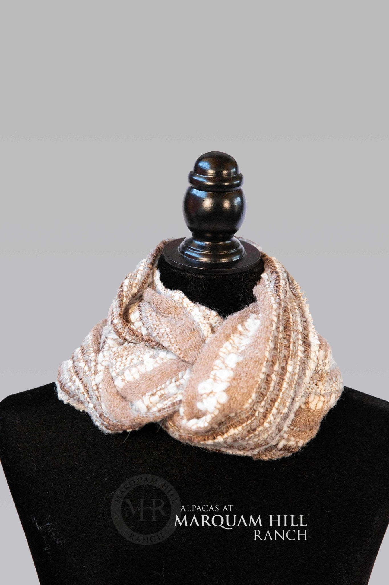 MHR Artisan Loomed Infinity Scarf 21B28 - Alpacas at Marquam Hill Ranch LLC