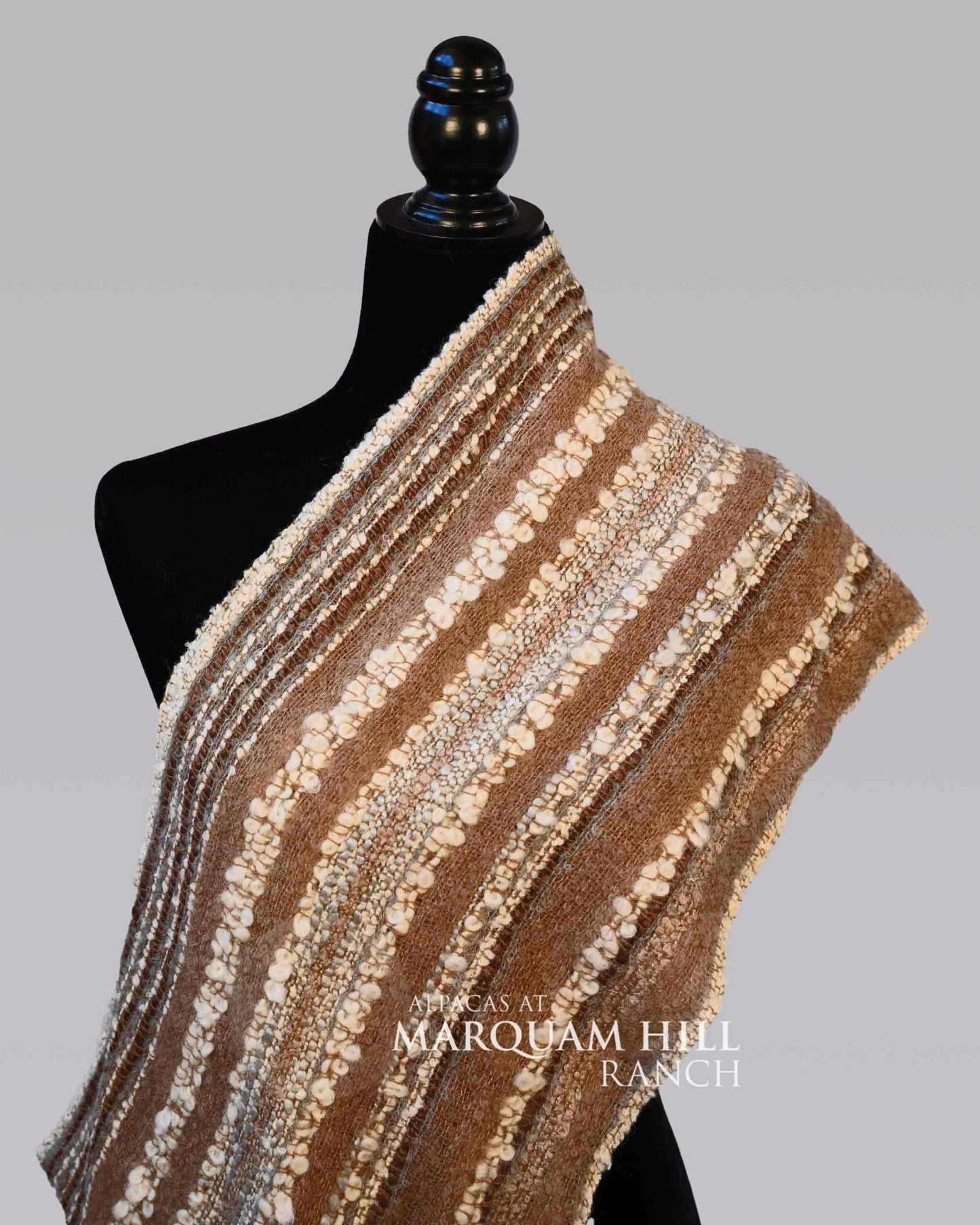MHR Artisan Loomed Infinity Scarf 21B28 - Alpacas at Marquam Hill Ranch LLC