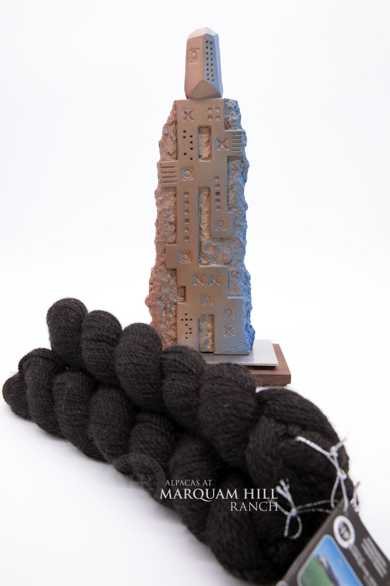 MHR Baby Alpaca Brown/Blk 20% Blk Merino-200 yds - Alpacas at Marquam Hill Ranch LLC