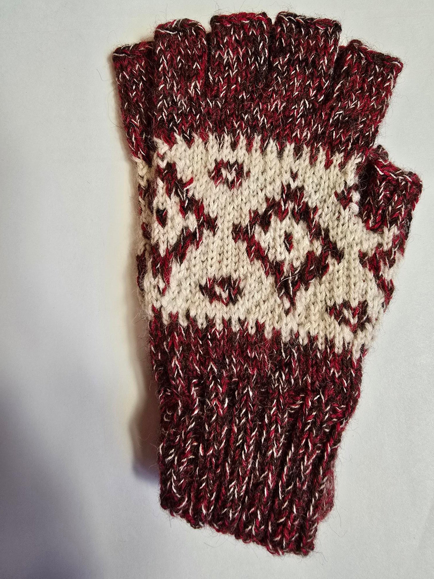 Dallas Baby Alpaca Half Finger Glove - Alpacas at Marquam Hill Ranch LLC