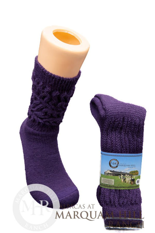 64% Alpaca Therapeutic Unisex-Purple - Alpacas at Marquam Hill Ranch