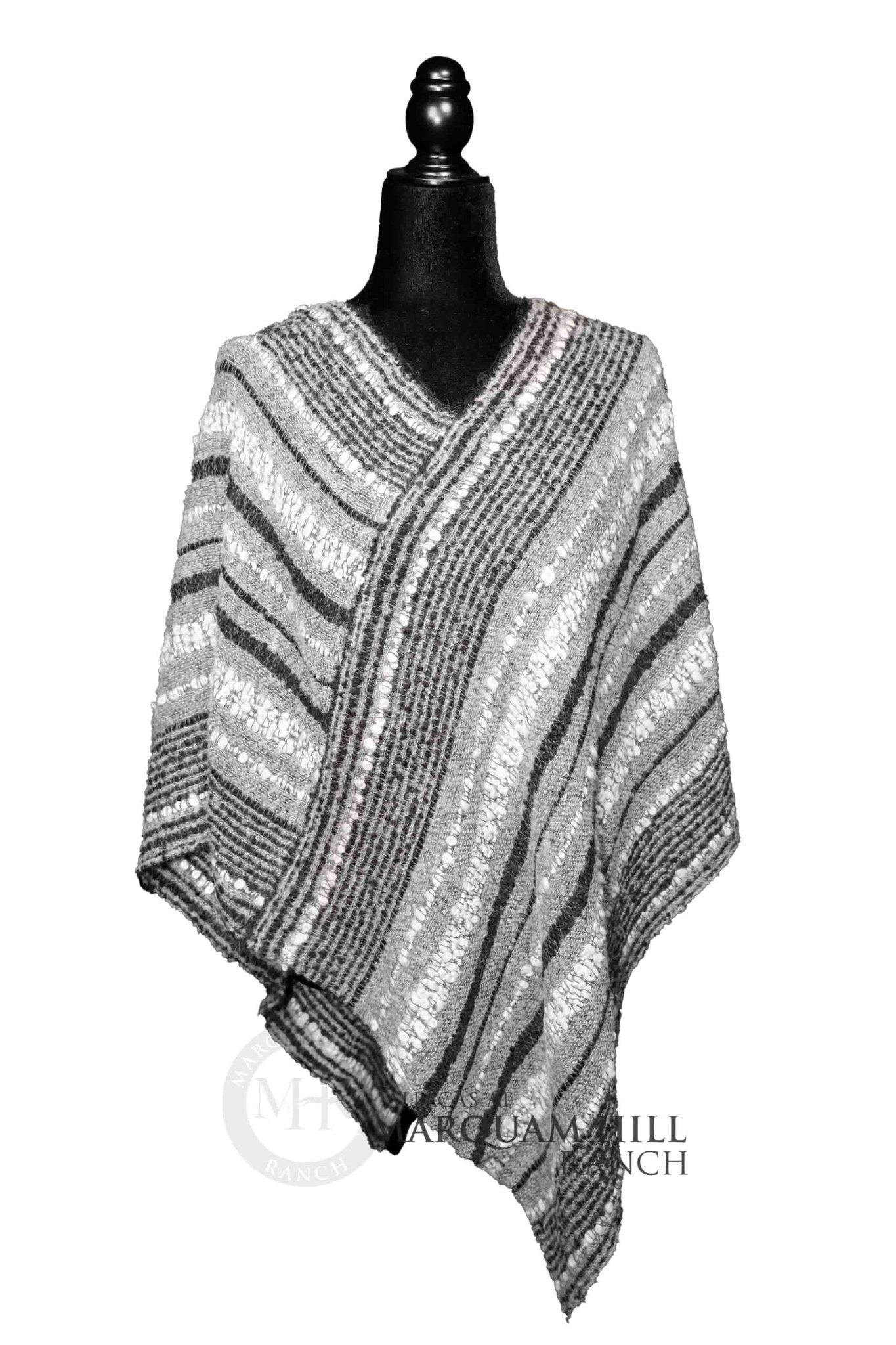 MHR Artisan Baby Alpaca Poncho 21B38 - Alpacas at Marquam Hill Ranch