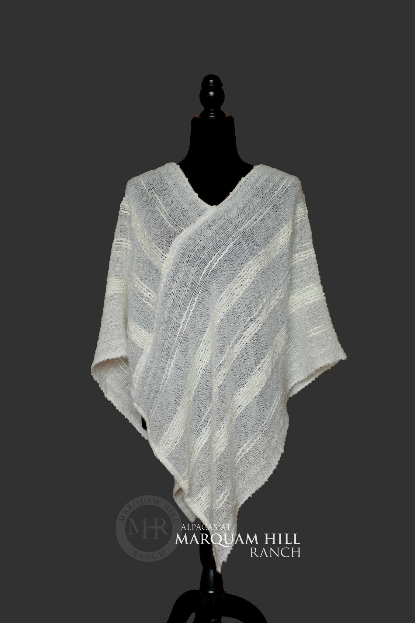 MHR Artisan Baby Alpaca Poncho 21B40 - Alpacas at Marquam Hill Ranch LLC