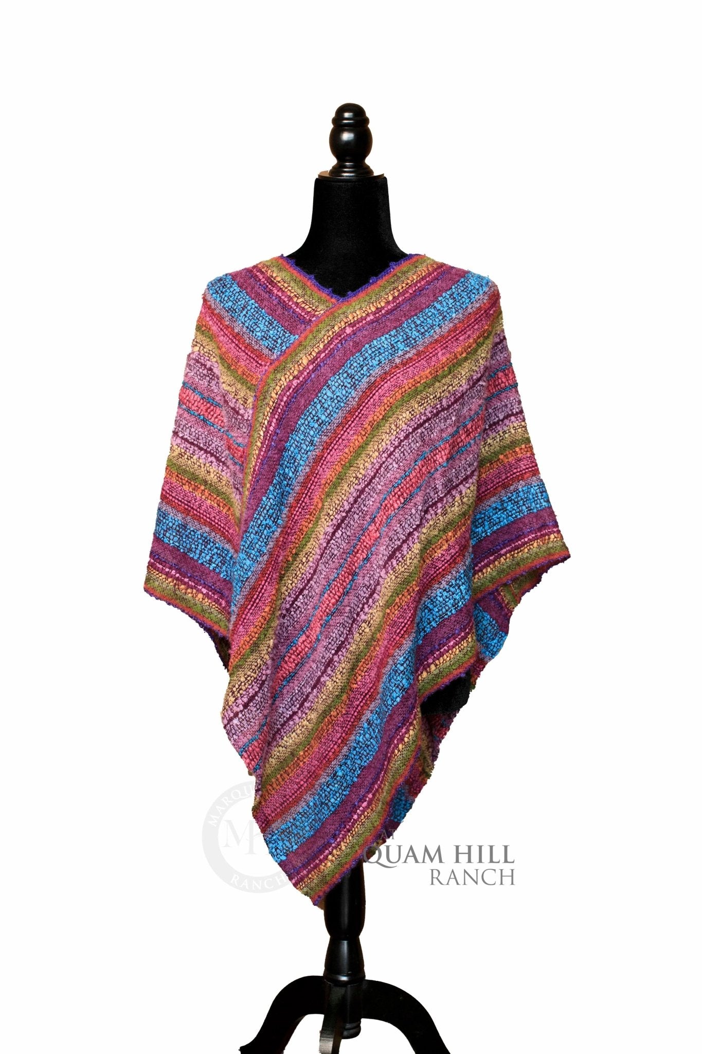 MHR Artisan Baby Alpaca Poncho - 22A54 - Alpacas at Marquam Hill Ranch