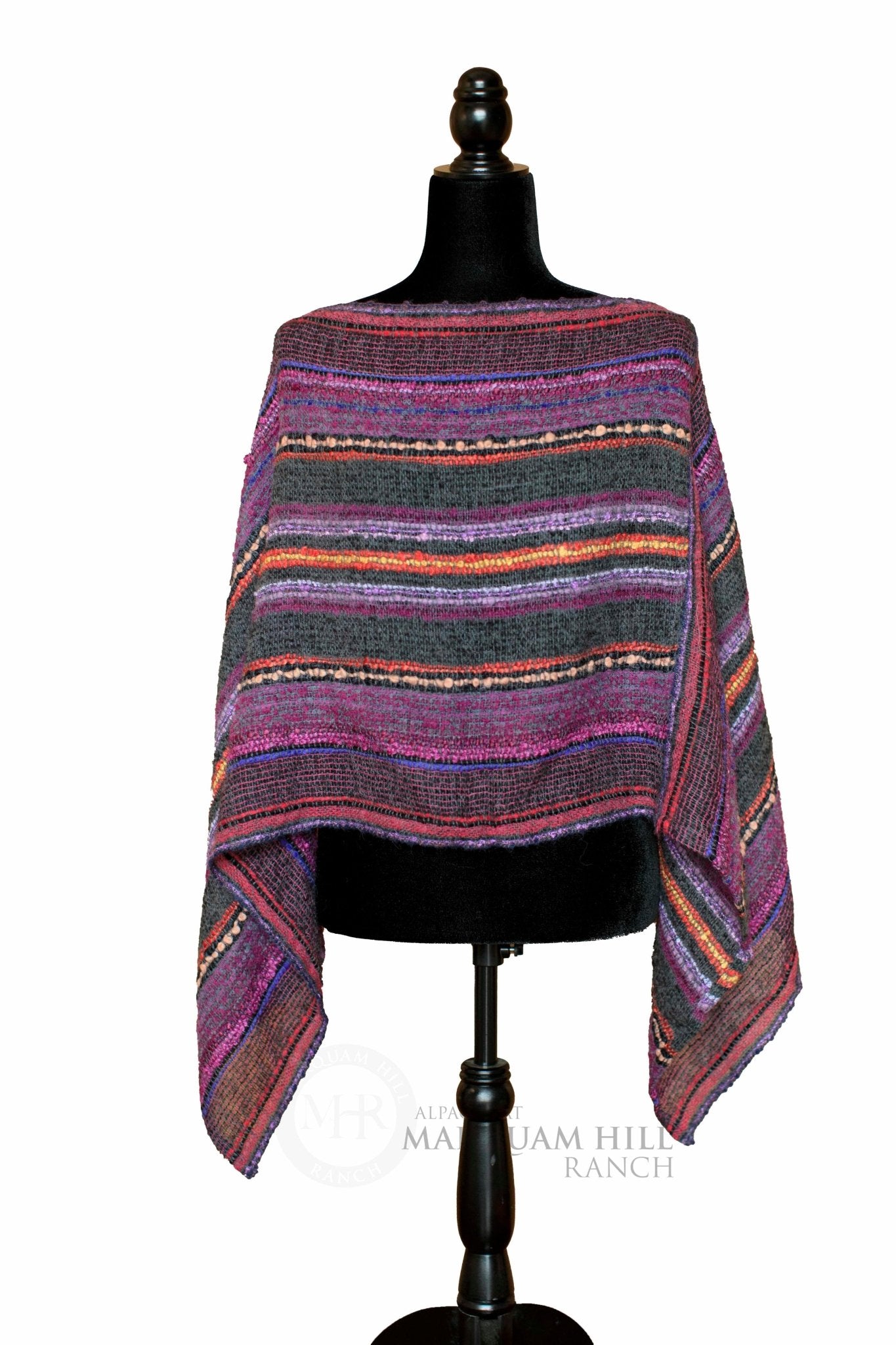 MHR Artisan Baby Alpaca Poncho - 22A55 - Alpacas at Marquam Hill Ranch