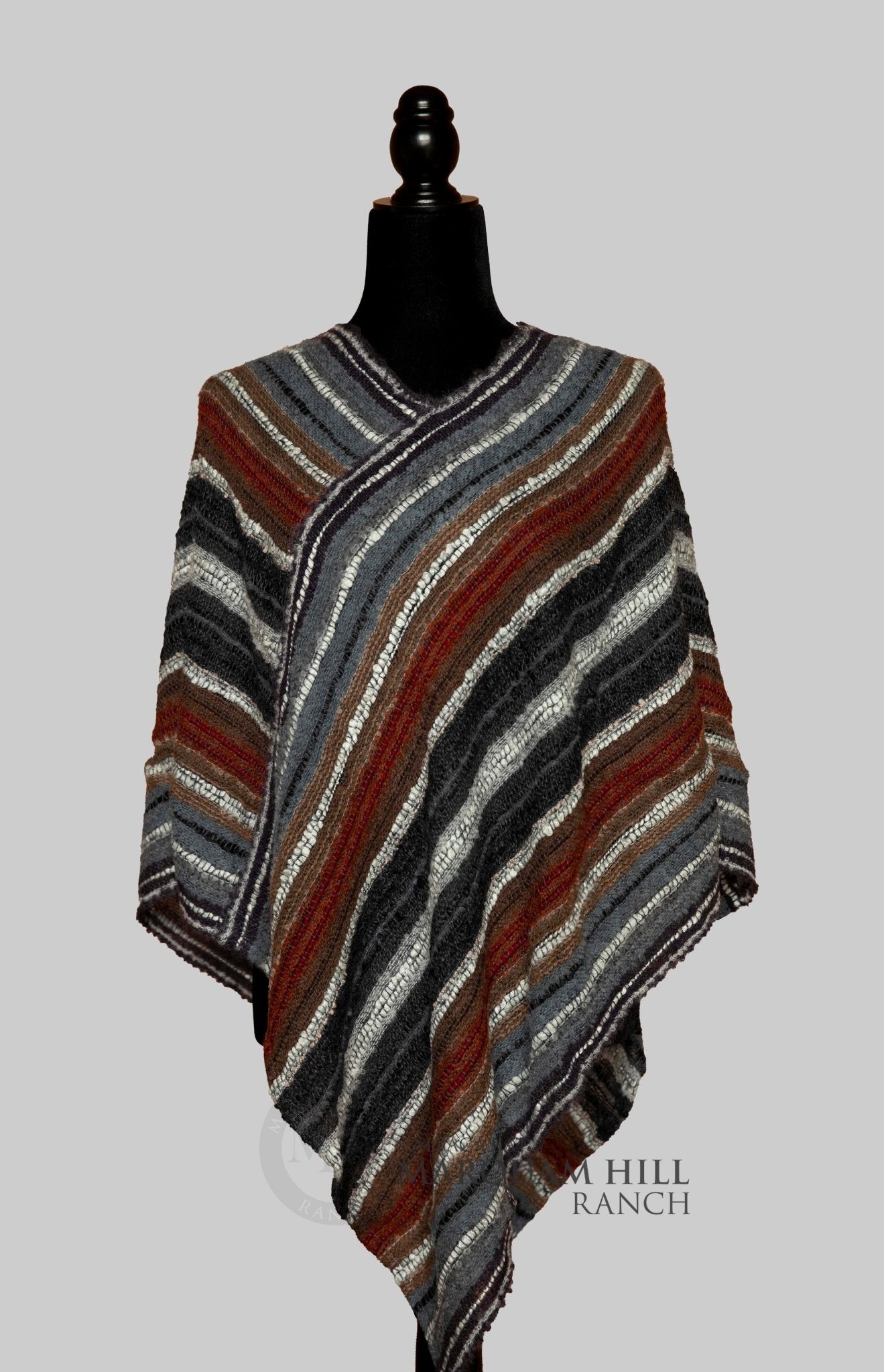 MHR Artisan Baby Alpaca Poncho 22A57 003816 - Alpacas at Marquam Hill Ranch LLC