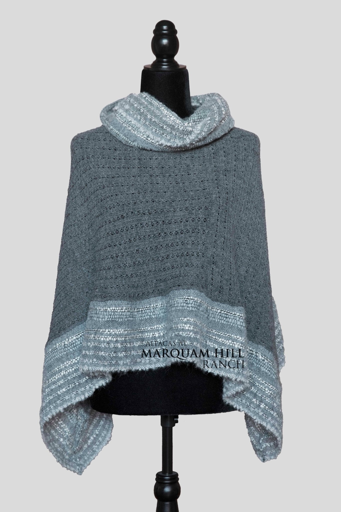 MHR Artisan Baby Alpaca Poncho 22A60 - Alpacas at Marquam Hill Ranch LLC