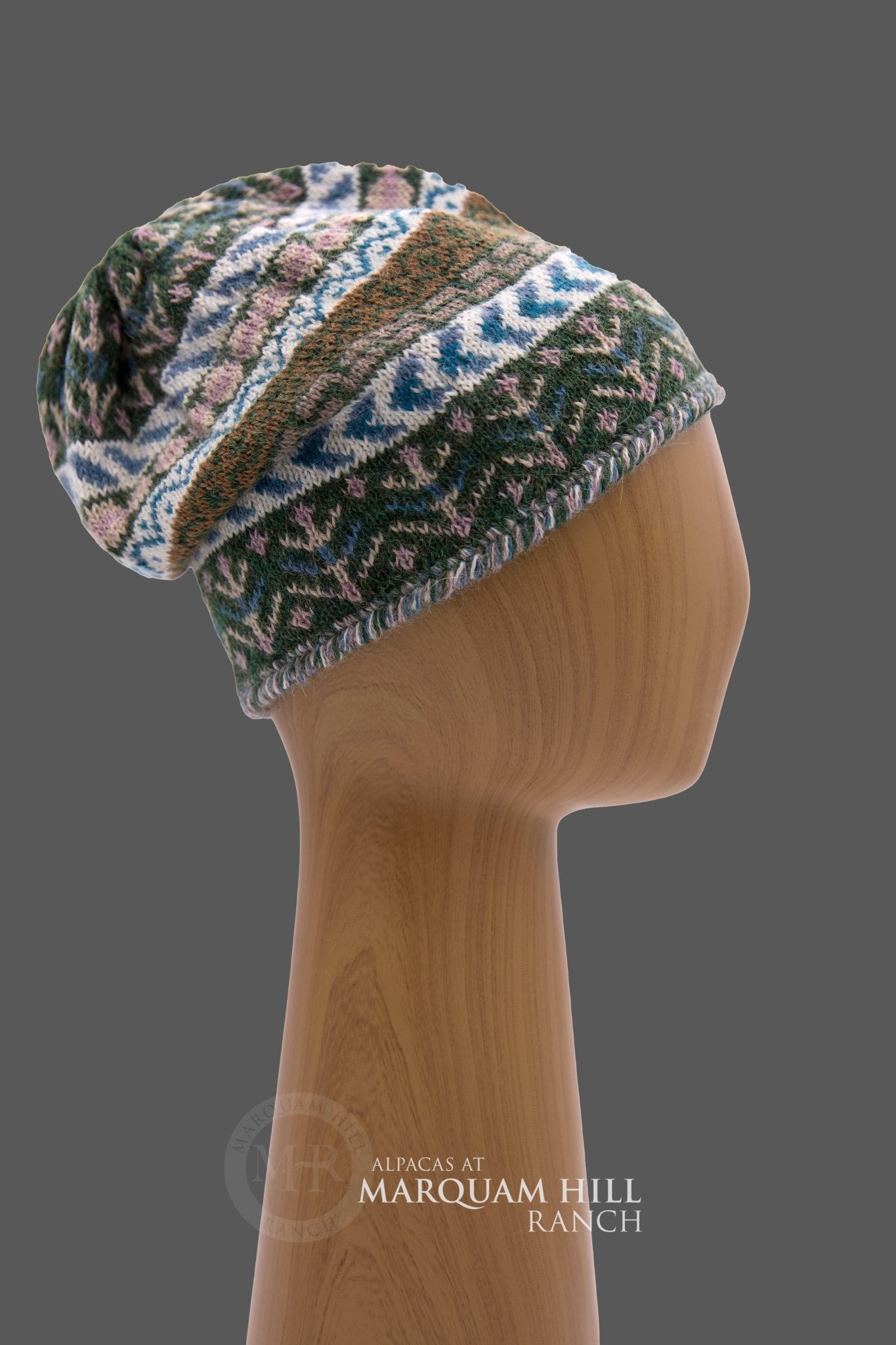 MHR llave Hat-Green Mirg – Alpacas at Marquam Hill Ranch LLC